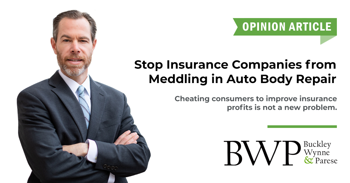 Opinion: Stop insurance companies from meddling in auto body repair