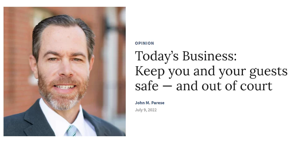 Keep you and your guests safe — and out of court