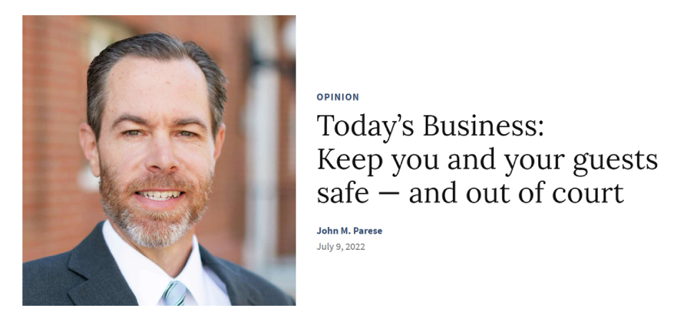 Keep you and your guests safe — and out of court