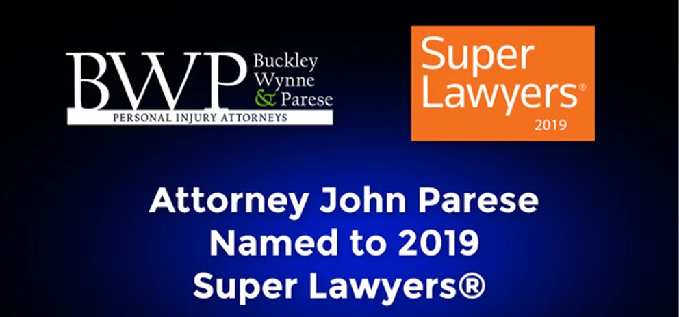 John Parese Ranked as Top Rated Personal Injury Attorney in New Haven By Super Lawyers 2019