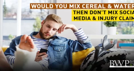 Would You Mix Cereal & Water? Then Don’t Mix Social Media & Injury Claims