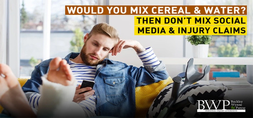 Would You Mix Cereal & Water? Then Don’t Mix Social Media & Injury Claims