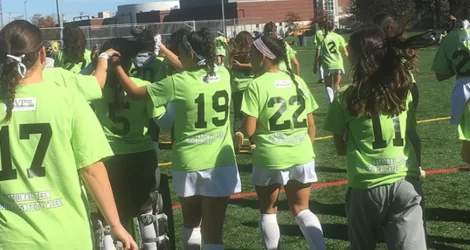 Hamden High School Field Hockey Team Promotes National Teen Driver Safety Week