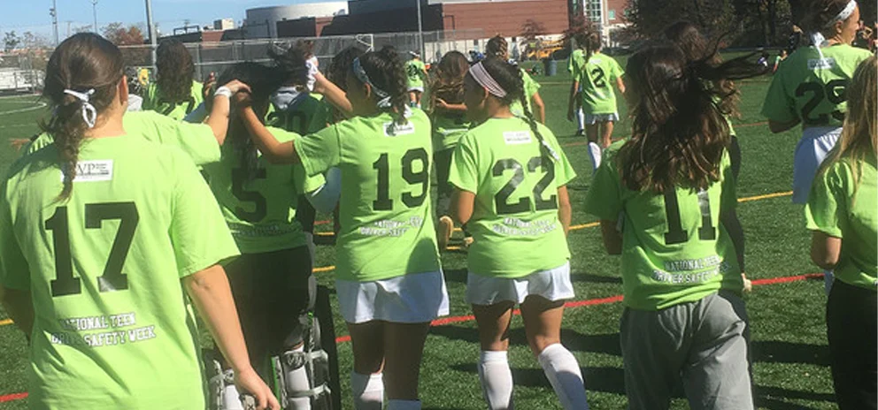 Hamden High School Field Hockey Team Promotes National Teen Driver Safety Week