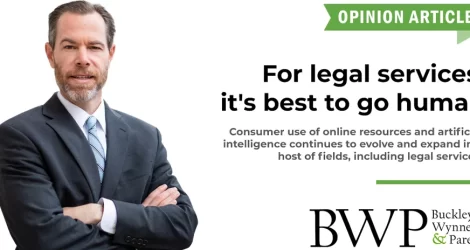 For legal services, it’s best to go human