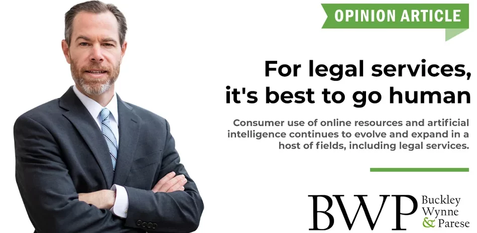 For legal services, it’s best to go human