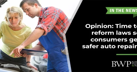Opinion: Time to reform laws so consumers get safer auto repairs