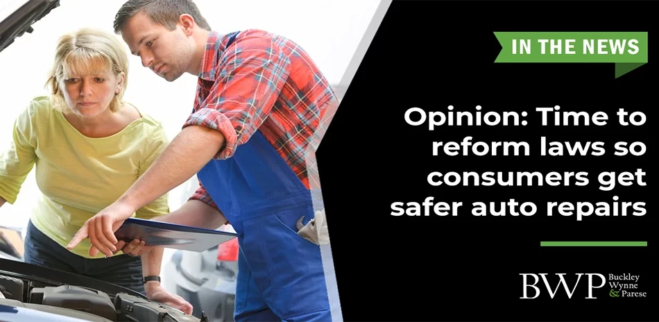 Opinion: Time to reform laws so consumers get safer auto repairs