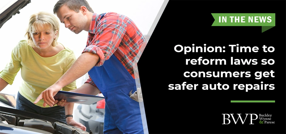 Opinion: Time to reform laws so consumers get safer auto repairs