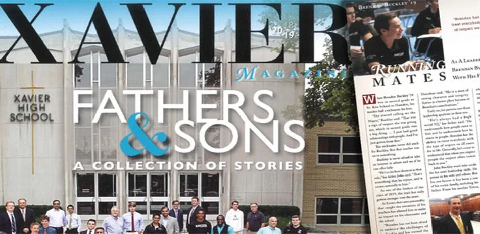 Xavier High School Magazine Fathers & Sons Issue Features Attorney John Buckley and Son Brendan Buckley