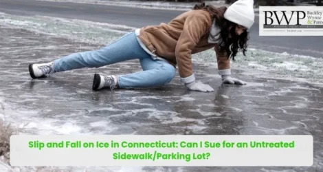 Slip and Fall on Ice in Connecticut: Can I Sue for an Untreated Sidewalk/Parking Lot?