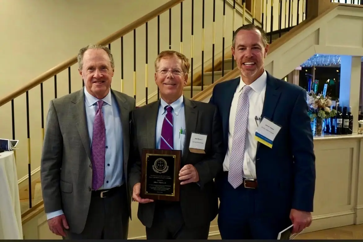 John F. Wynne, Jr. Receives the New Haven County Bar Association’s Yale Sappern Civility Award